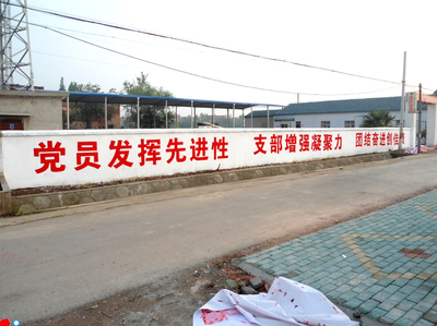 黨員標(biāo)語墻體廣告制作